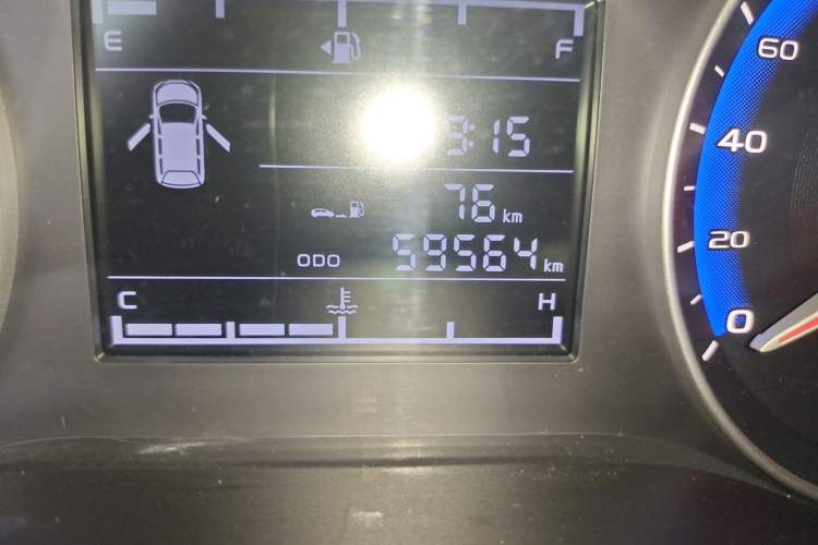 Used Geely Auto Vision 2018 1.5L Manual Happiness Edition Odometer Close Up