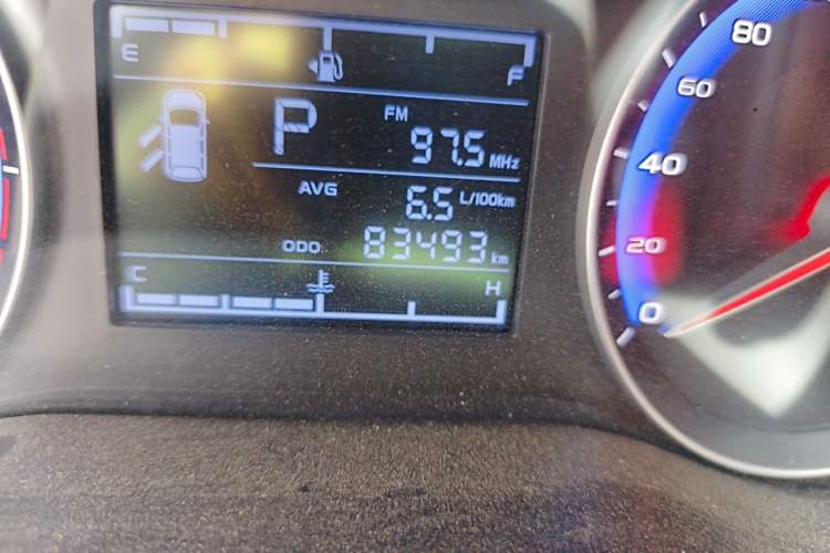 Used Geely Auto Vision 2018 1.5L Automatic Prestige Model Odometer Close Up