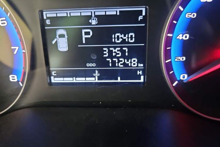 Used Geely Auto Vision 2018 1.5L Automatic Happiness Edition Odometer Close Up