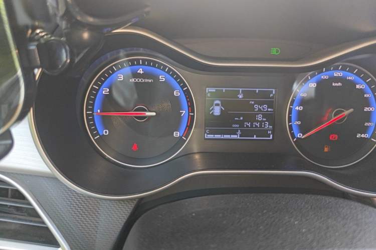 Used Geely Auto Vision 2018 1.5L Manual Happiness Edition Odometer Close Up