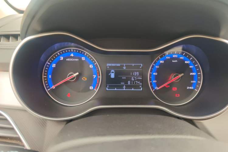 Used Geely Auto Vision 2018 1.5L Manual Happiness Edition Odometer Close Up