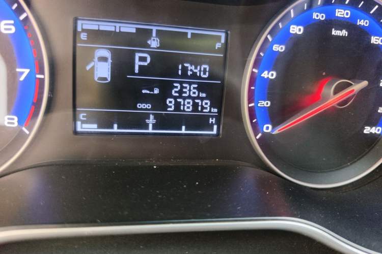 Used Geely Auto Vision 2018 1.5L Automatic Prestige Model Odometer Close Up