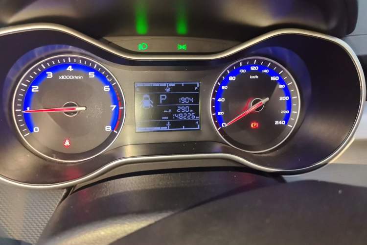 Used Geely Auto Vision 2018 1.5L Automatic Prestige Model Odometer Close Up