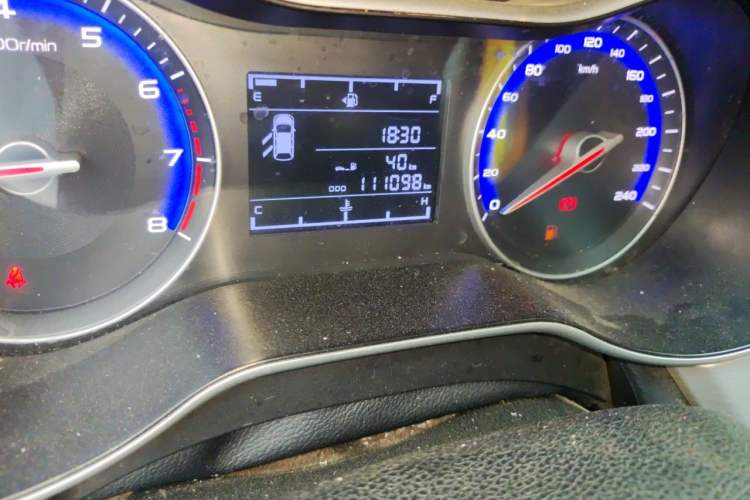 Used Geely Auto Vision 2018 1.5L Manual Happiness Edition Odometer Close Up