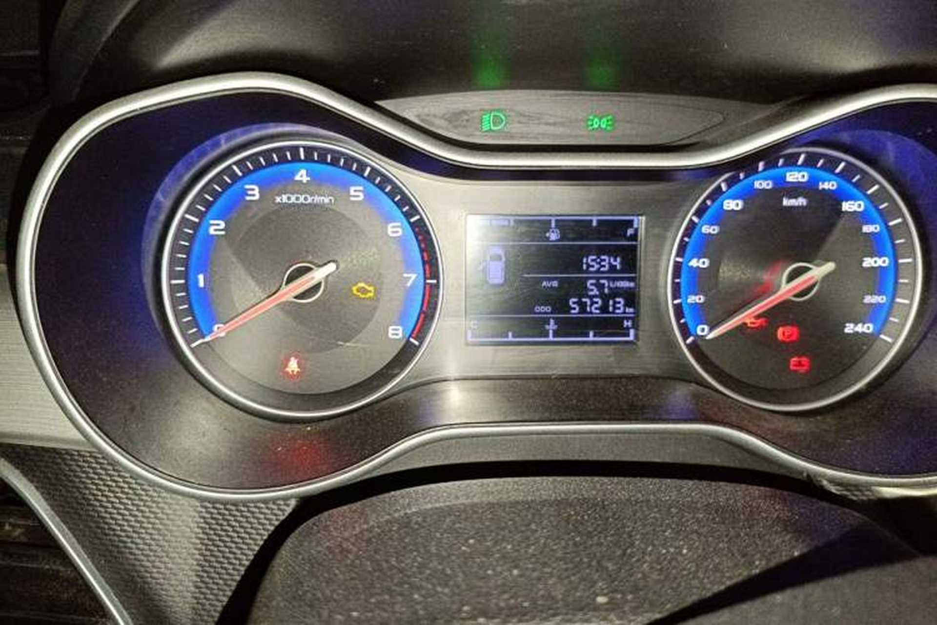 Used Geely Auto Vision 2018 1.5L Manual Happiness Edition Odometer Close Up