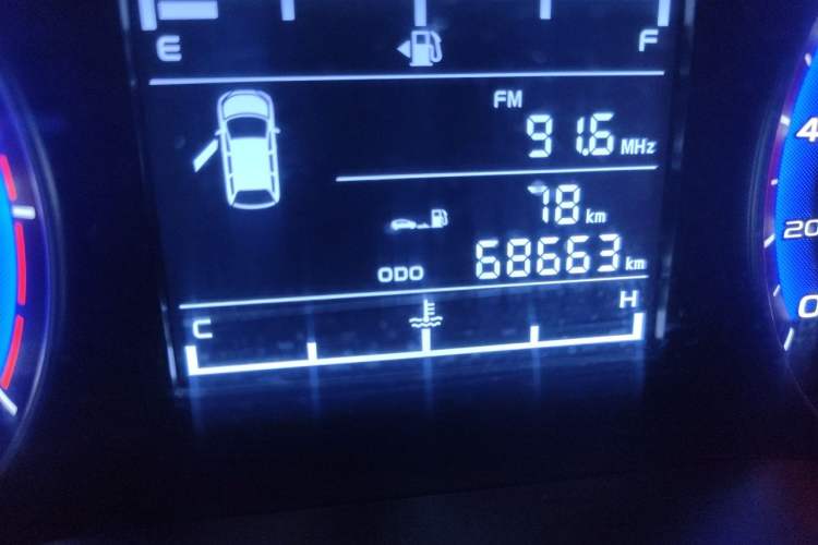 Used Geely Auto Vision 2018 1.5L Manual Happiness Edition Odometer Close Up