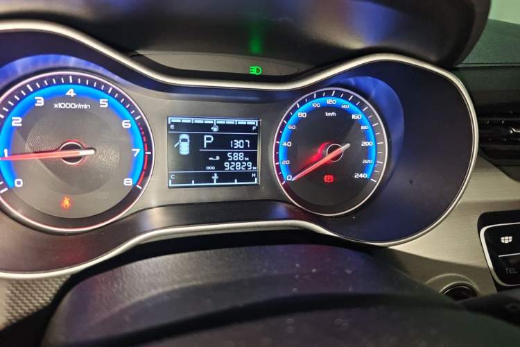 Used Geely Auto Vision 2018 1.5L Automatic Prestige Model Odometer Close Up
