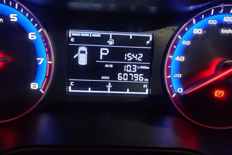 Used Geely Auto Vision 2018 1.5L Automatic Prestige Model Odometer Close Up