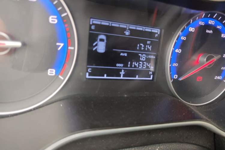 Used Geely Auto Vision 2018 1.5L Manual Happiness Edition Odometer Close Up