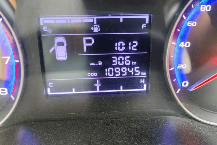 Used Geely Auto Vision 2018 1.5L Automatic Prestige Model Odometer Close Up