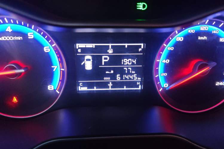 Used Geely Auto Vision 2018 1.5L Automatic Prestige Model Odometer Close Up