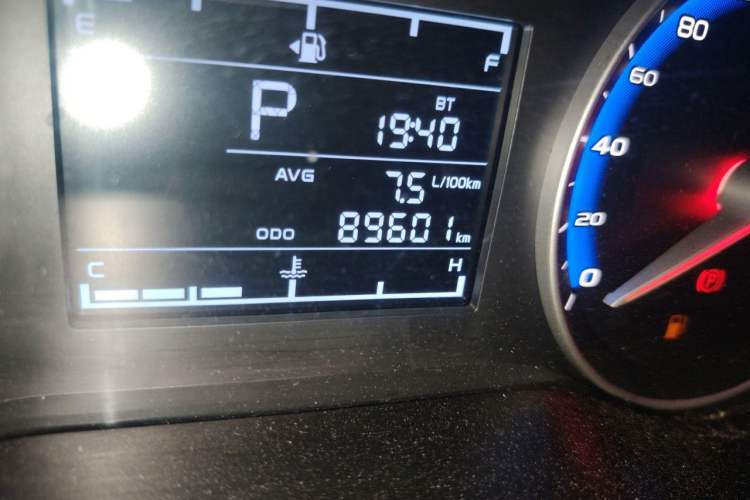 Used Geely Auto Vision 2018 1.5L Automatic Prestige Model Odometer Close Up