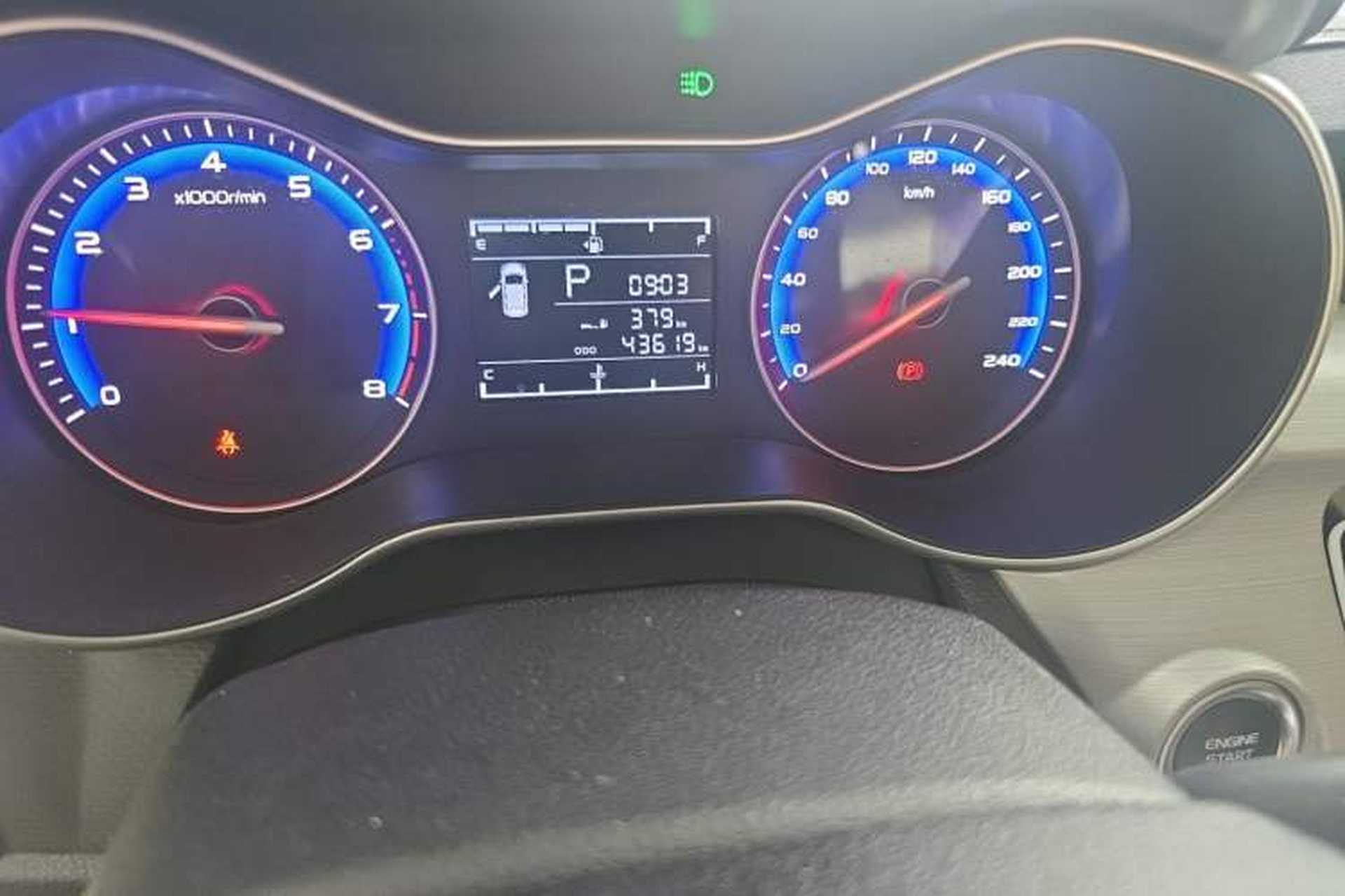 Used Geely Auto Vision 2018 1.5L Automatic Prestige Model Odometer Close Up