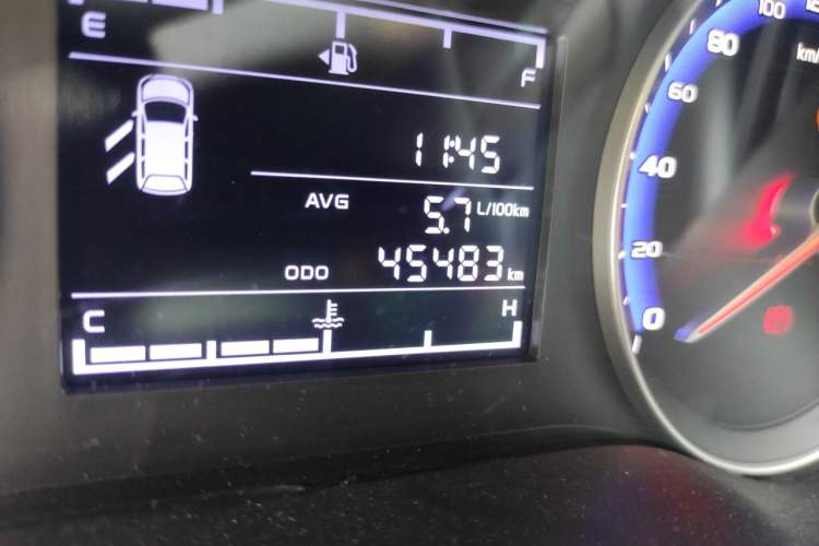 Used Geely Auto Vision 2019 Upgraded Model 1.5L Manual Luxury Version China VI Standard Odometer Close Up