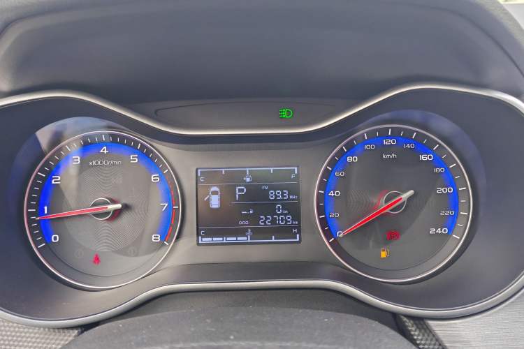 Used Geely Auto Vision 2020 Revised Version 1.5L CVT Asian Games Edition Odometer Close Up