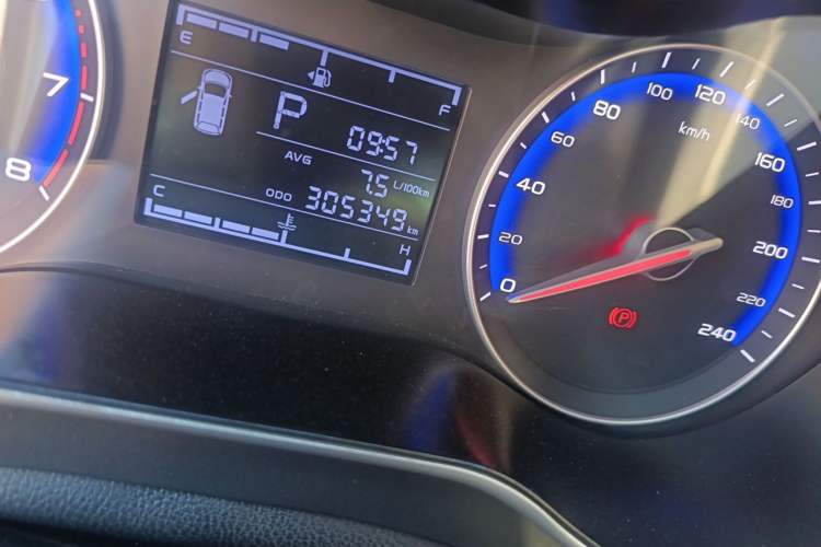 Used Geely Auto Vision 2020 1.5L CVT Asian Games Edition Odometer Close Up