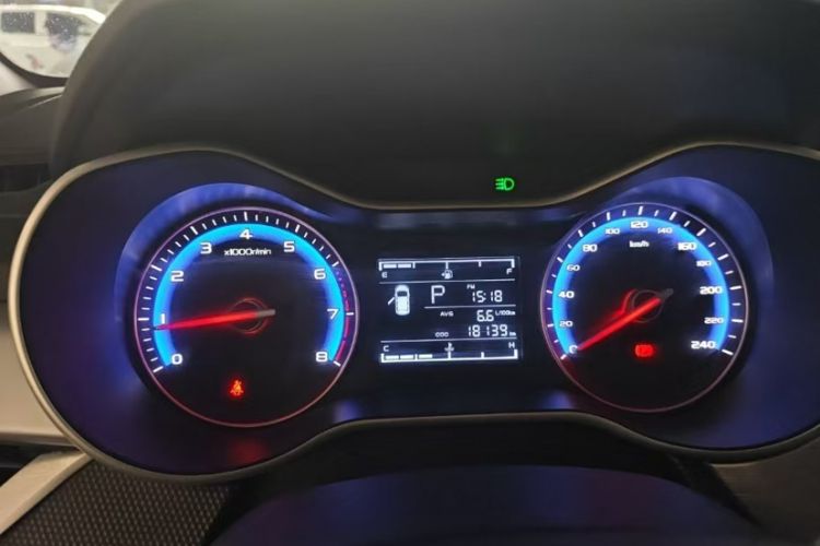 Used Geely Auto Vision 2020 Revised Version 1.5L CVT Asian Games Edition Odometer Close Up