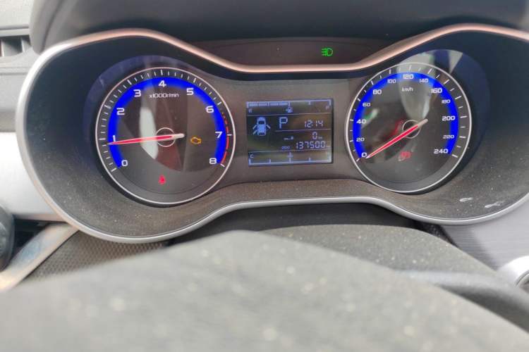 Used Geely Auto Vision 2020 Revised Version 1.5L CVT Asian Games Edition Odometer Close Up
