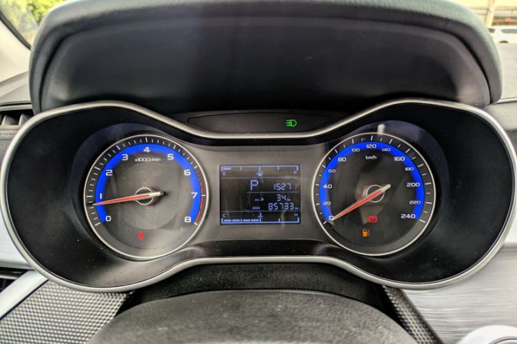 Used Geely Auto Vision 2020 Revised Version 1.5L CVT Asian Games Edition Odometer Close Up