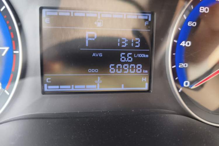Used Geely Auto Vision 2020 Revised Version 1.5L CVT Asian Games Edition Odometer Close Up