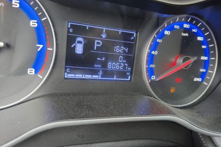 Used Geely Auto Vision 2020 Revised Version 1.5L CVT Asian Games Edition Odometer Close Up