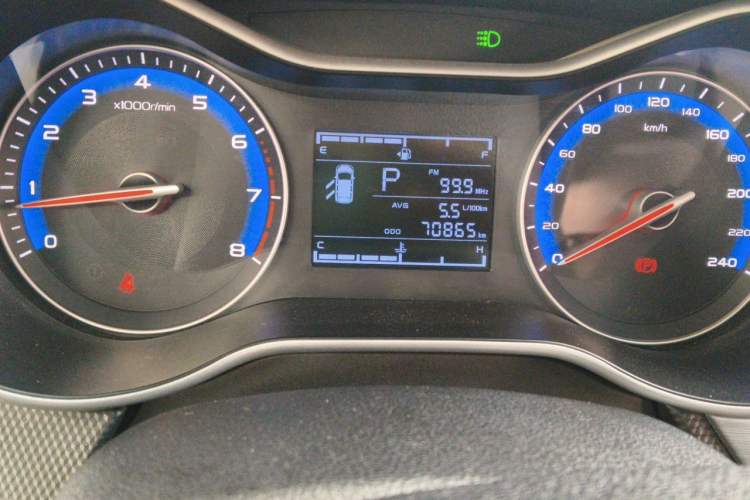 Used Geely Auto Vision 2020 Revised Version 1.5L CVT Asian Games Edition Odometer Close Up