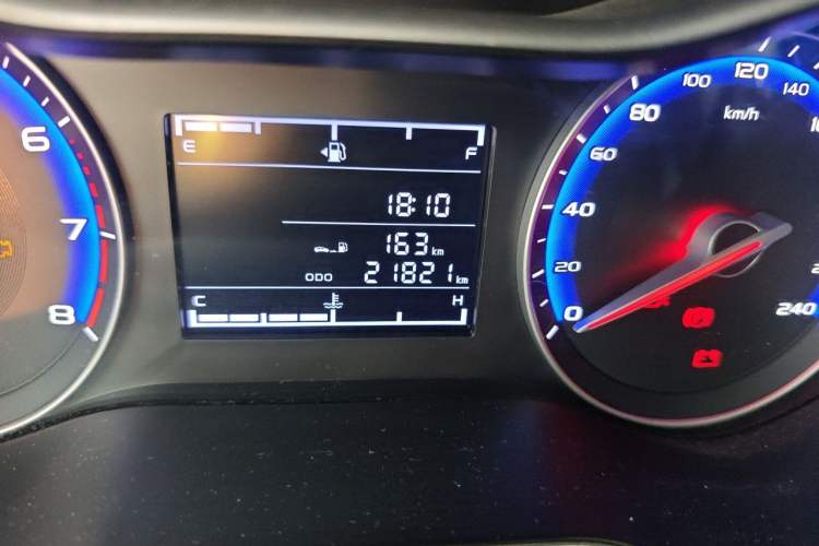 Used Geely Auto Vision 2020 Revised 1.5L Manual Asian Games Edition Odometer Close Up