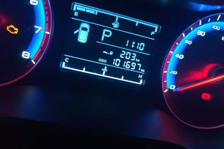Used Geely Auto Vision 2020 1.5L CVT Value Edition Odometer Close Up