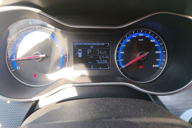 Used Geely Auto Vision 2020 1.5L CVT Asian Games Edition Odometer Close Up