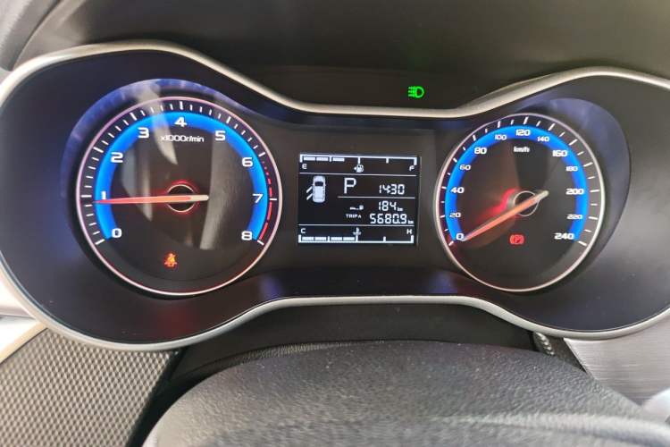 Used Geely Auto Vision 2020 1.5L CVT Luxury Model Odometer Close Up