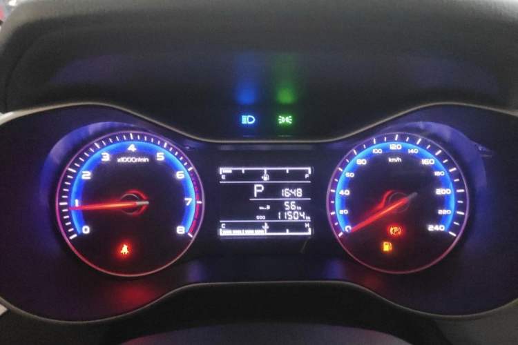 Used Geely Auto Vision 2020 Revised Version 1.5L CVT Asian Games Edition Odometer Close Up