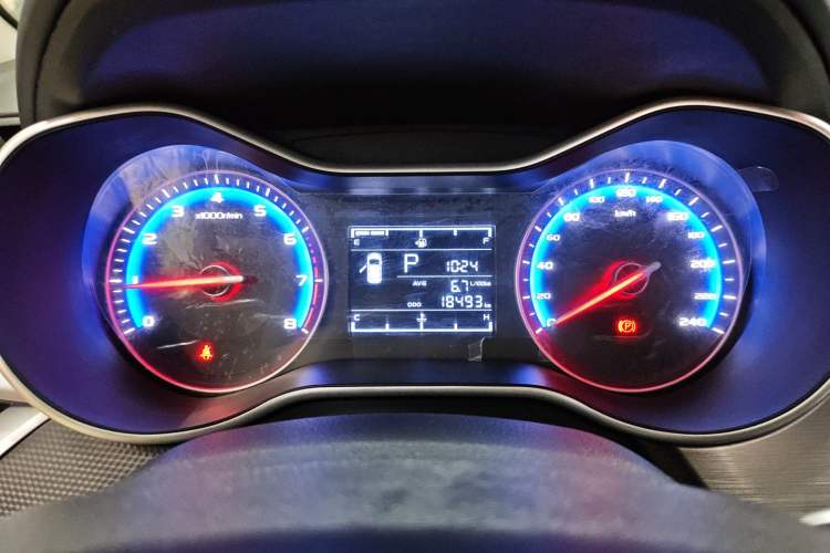 Used Geely Auto Vision 2020 1.5L CVT Value Edition Odometer Close Up