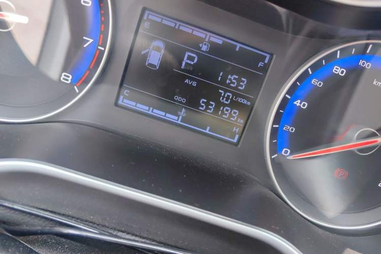 Used Geely Auto Vision 2020 Revised Version 1.5L CVT Asian Games Edition Odometer Close Up