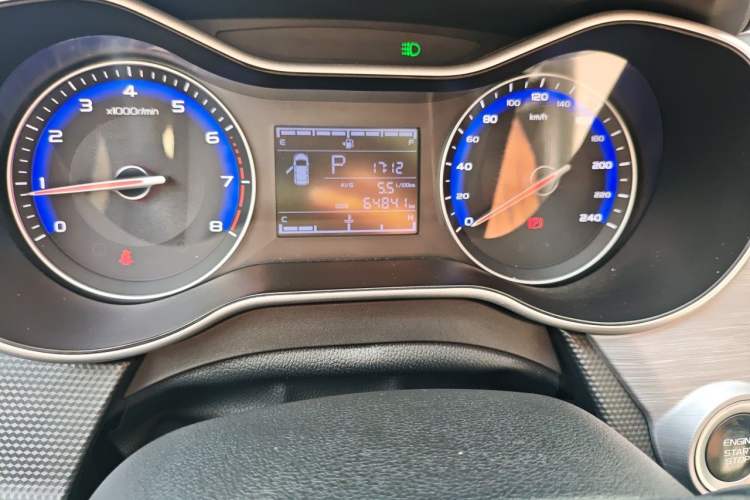 Used Geely Auto Vision 2020 1.5L CVT Luxury Model Odometer Close Up