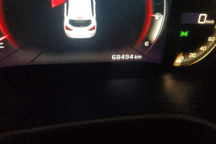 Used Geely Auto Vision S1 2018 1.4T CVT FENGXING Model Odometer Close Up