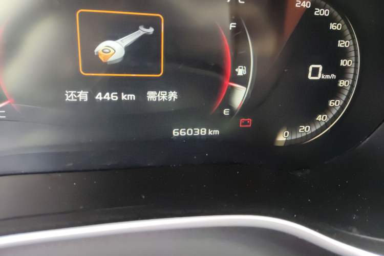 Used Geely Auto Vision S1 2018 1.4T CVT FENGXING Model Odometer Close Up