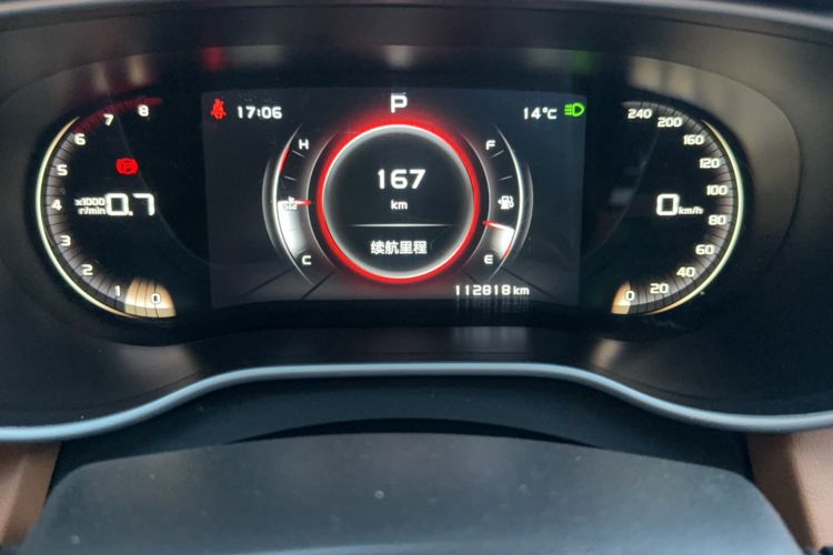 Used Geely Auto Vision S1 2018 1.4T CVT FENGXING Model Odometer Close Up