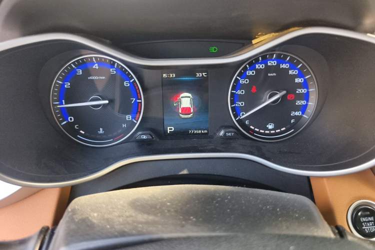 Used Geely Auto Vision S1 2018 1.4T CVT Fengchi Model Odometer Close Up
