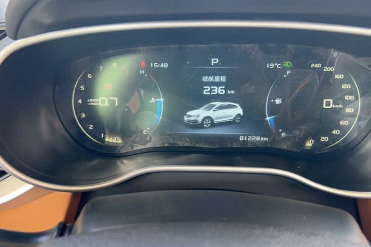 Used Geely Auto Vision S1 2018 1.4T CVT FENGXING Model Odometer Close Up