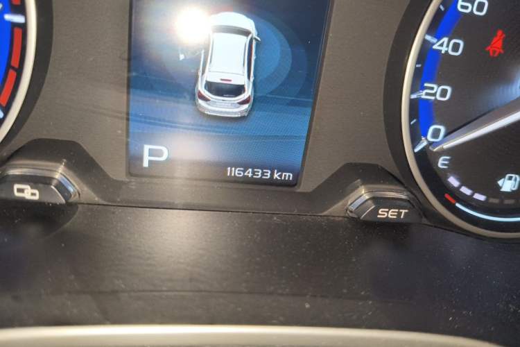 Used Geely Auto Vision S1 2018 1.4T CVT Fengchi Model Odometer Close Up