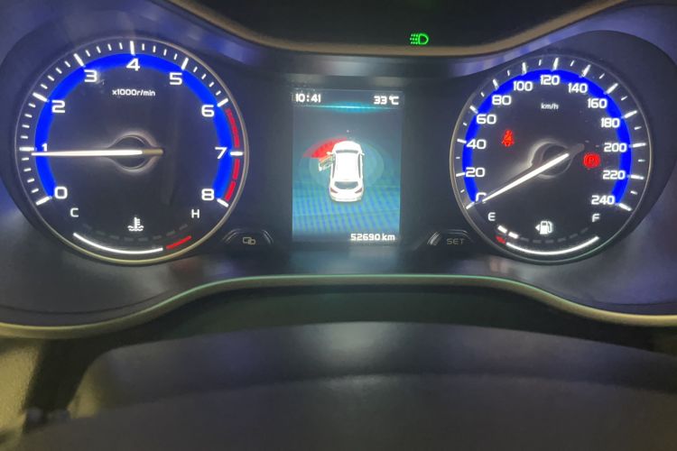Used Geely Auto Vision S1 2018 1.5L Manual Fong Chi Model Odometer Close Up