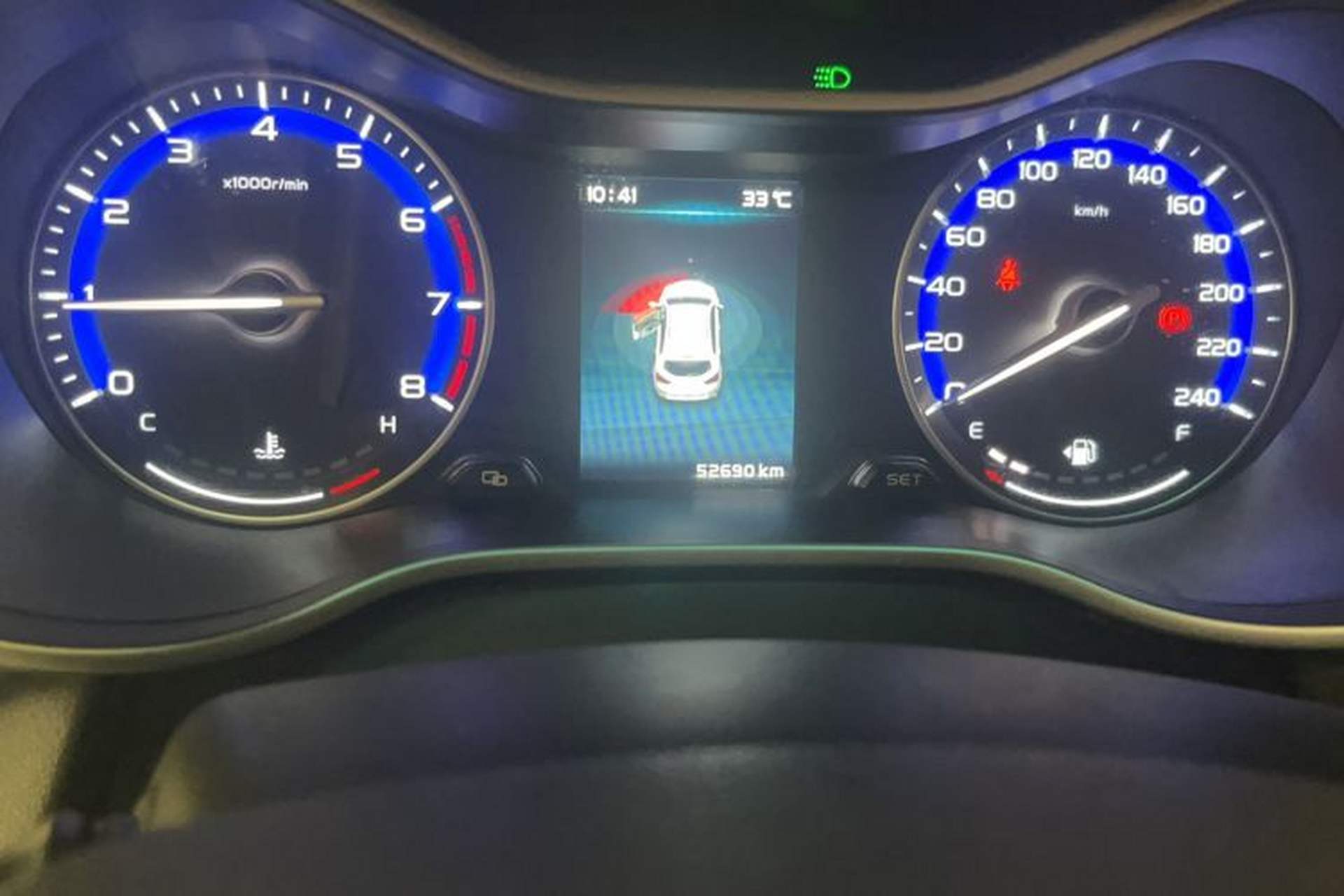 Used Geely Auto Vision S1 2018 1.5L Manual Fong Chi Model Odometer Close Up