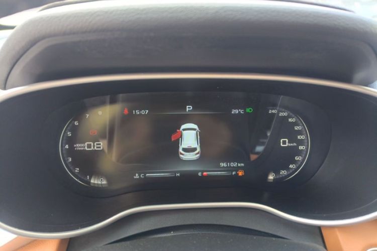 Used Geely Auto Vision S1 2018 1.4T CVT FENGXING Model Odometer Close Up