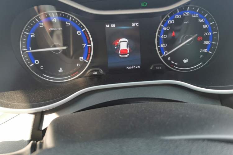 Used Geely Auto Vision S1 2018 1.5L Manual Fong Chi Model Odometer Close Up