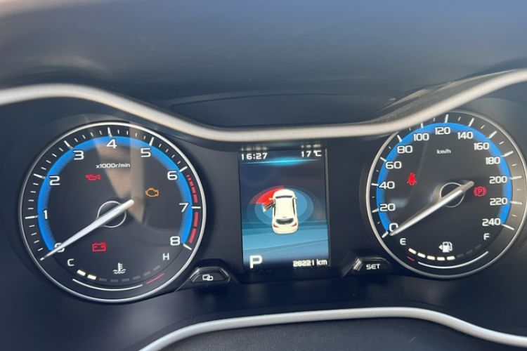 Used Geely Auto Vision S1 2018 1.5L CVT Fongchi Model Odometer Close Up
