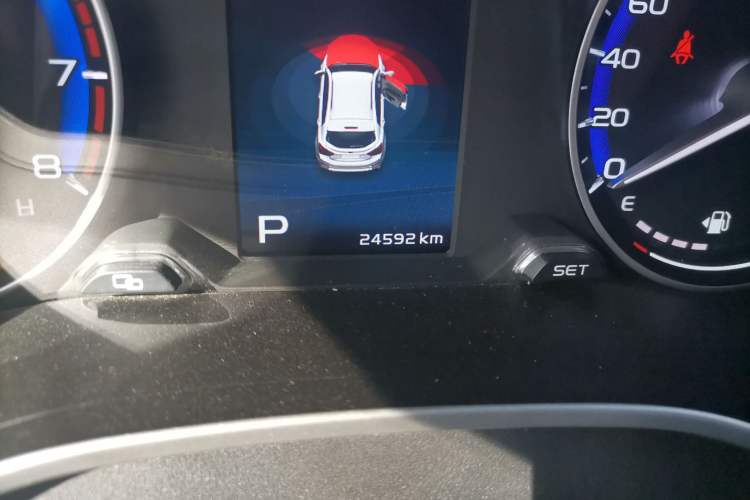 Used Geely Auto Vision S1 2018 1.5L CVT Fongchi Model Odometer Close Up