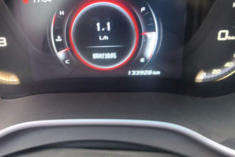 Used Geely Auto Vision S1 2018 1.5L Manual FENGXING Model Odometer Close Up