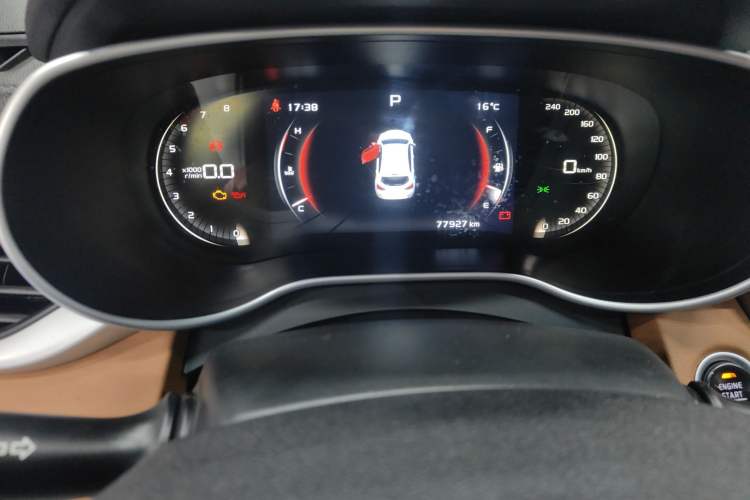 Used Geely Auto Vision S1 2018 1.4T CVT FENGXING Model Odometer Close Up
