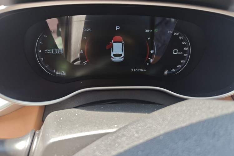 Used Geely Auto Vision S1 2018 1.4T CVT FENGXING Model Odometer Close Up