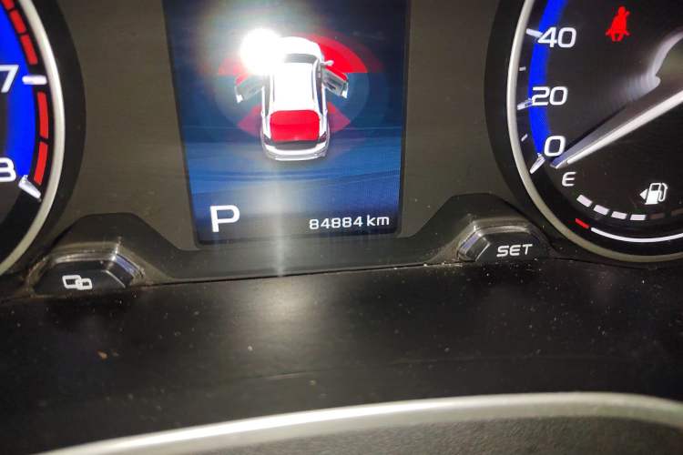 Used Geely Auto Vision S1 2018 1.4T CVT Fengchi Model Odometer Close Up